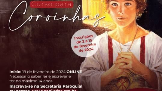 Curso de coroinhas está com inscrições abertas